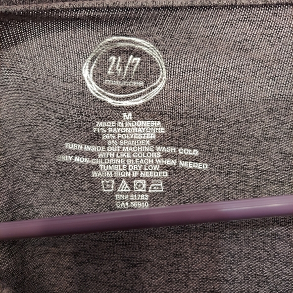 Maurices soft long sleeve basic flowy med purple - Picture 4 of 8